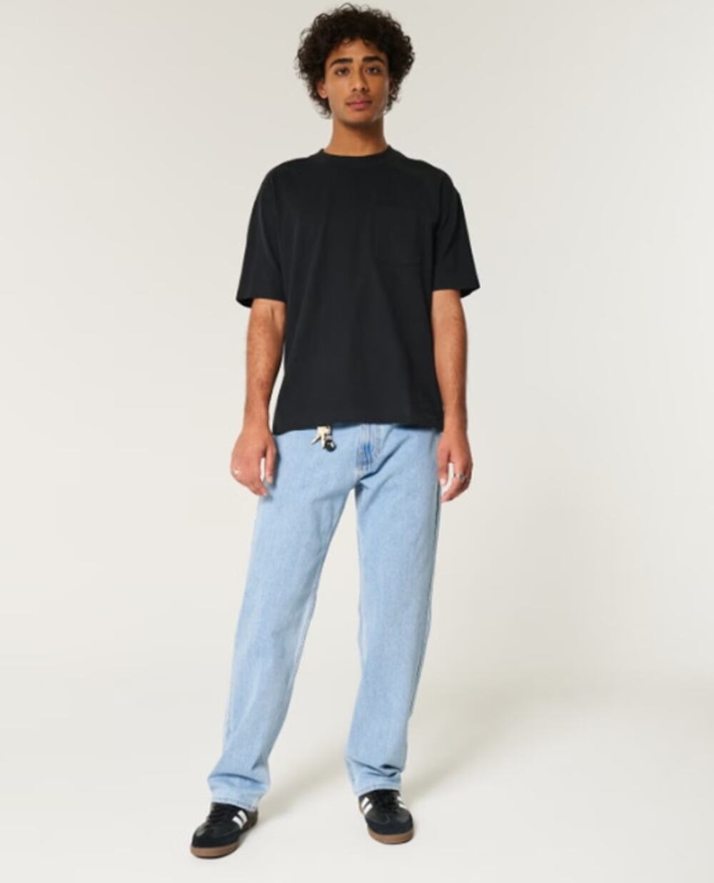 NWT Hollister Epic Flex Loose Men's Jeans 34 x30 Light Wash